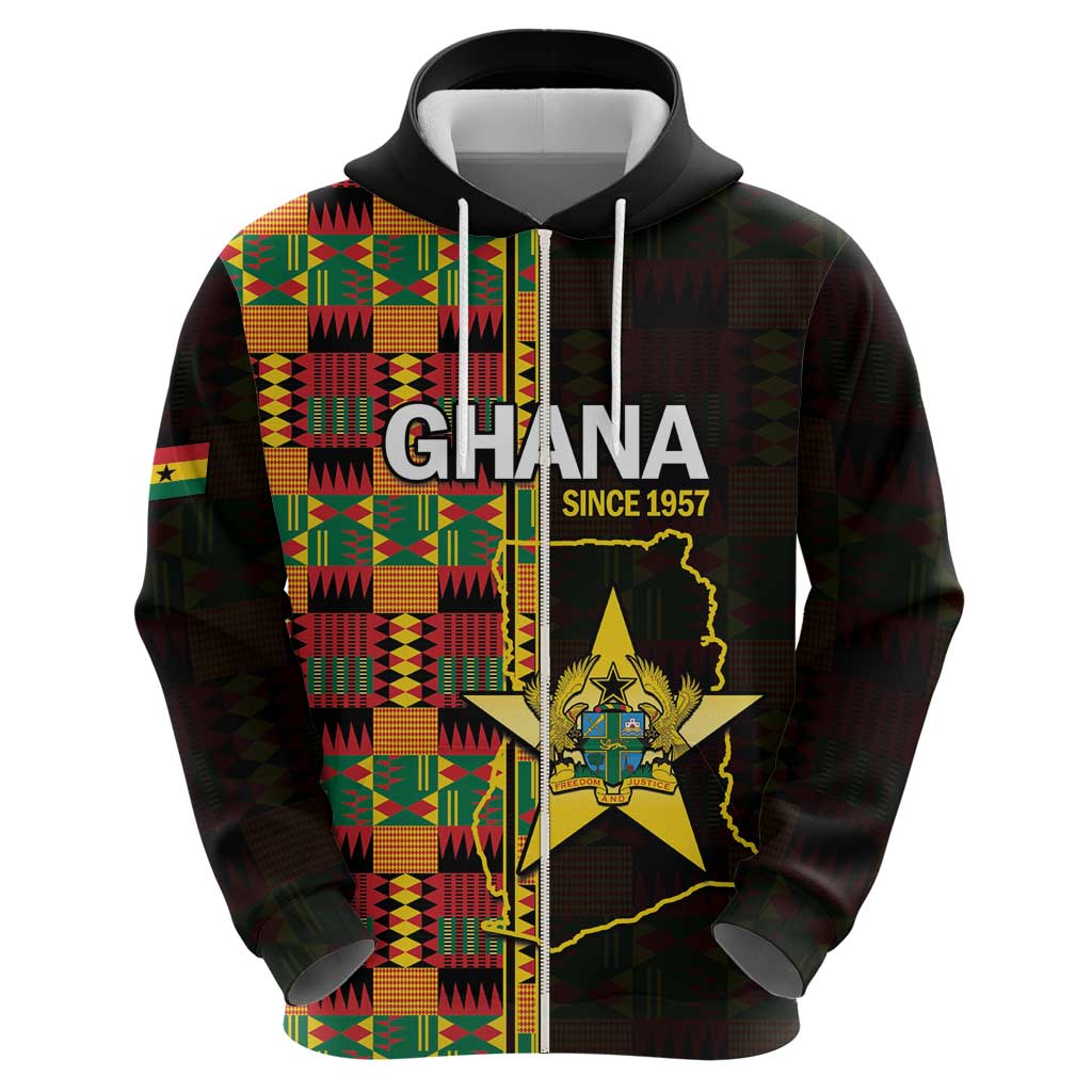 Ghana 1957 Hoodie Independence Anniversary Kente Pattern LT14