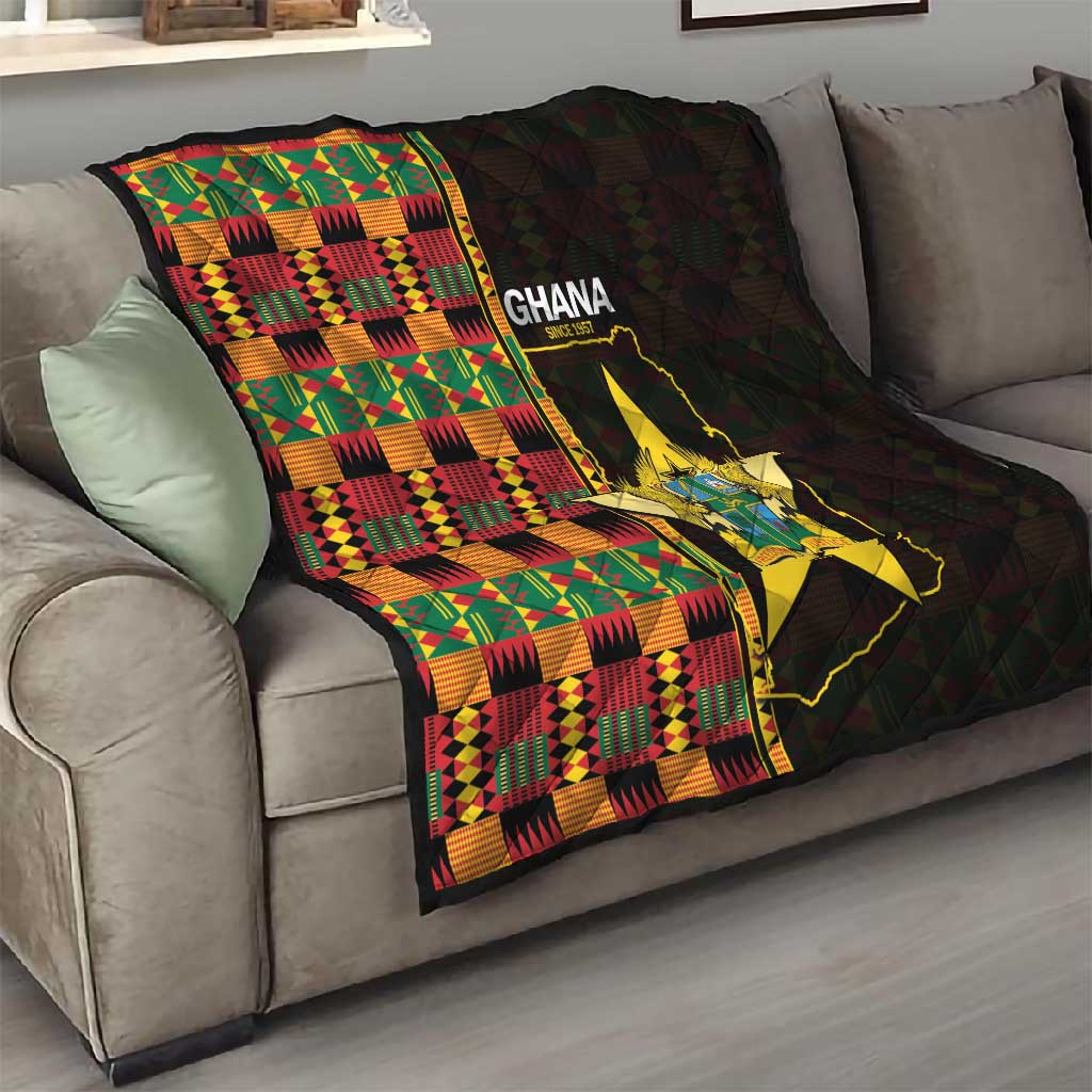 Afro Ghana Independence Day Quilt Ghanaian 1957 Kente Pattern LT14