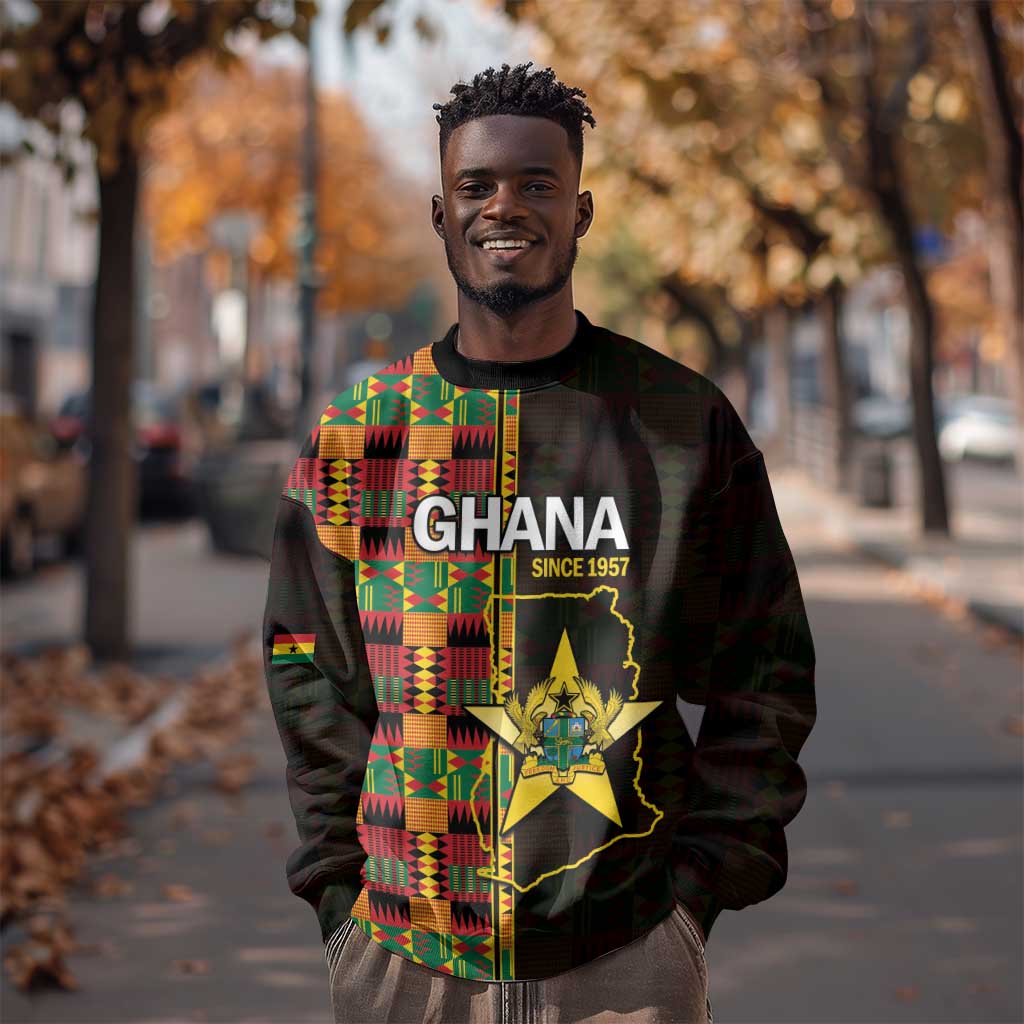 Afro Ghana Independence Day Sweatshirt Ghanaian 1957 Kente Pattern LT14