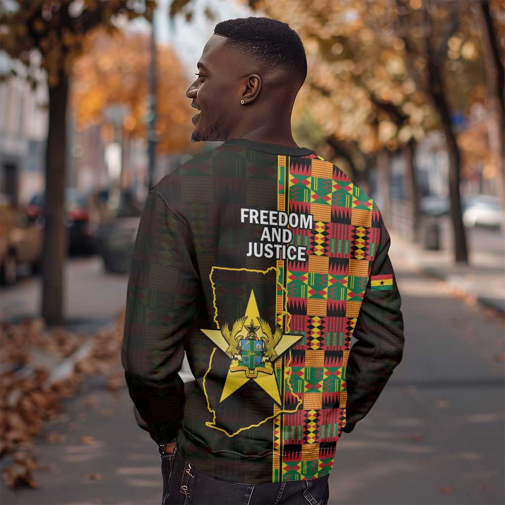 Afro Ghana Independence Day Sweatshirt Ghanaian 1957 Kente Pattern LT14