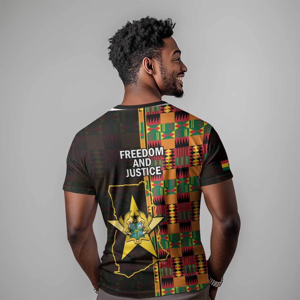 Afro Ghana Independence Day T shirt Ghanaian 1957 Kente Pattern LT14