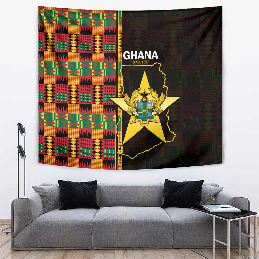 Afro Ghana Independence Day Tapestry Ghanaian 1957 Kente Pattern LT14