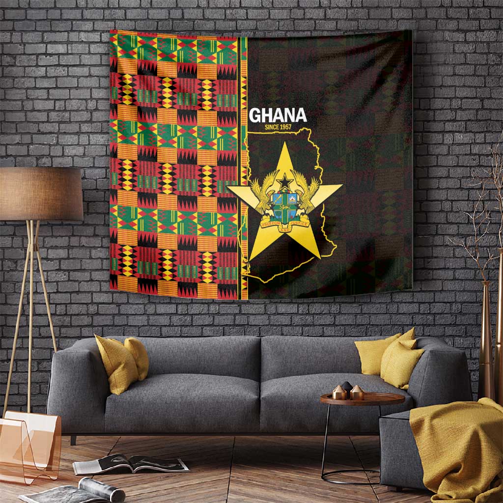 Afro Ghana Independence Day Tapestry Ghanaian 1957 Kente Pattern LT14