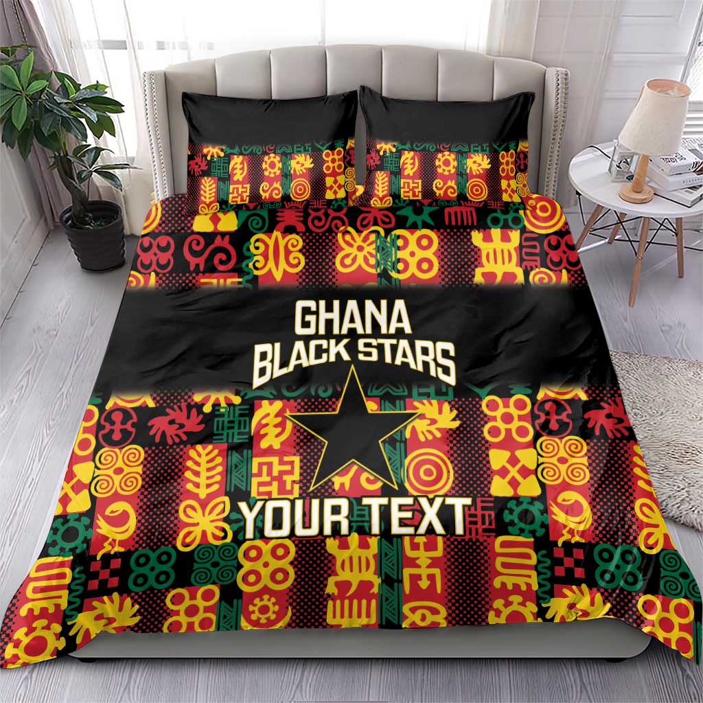 Custom Ghana Black Stars Bedding Set Adinkra Pattern - Football Style LT14