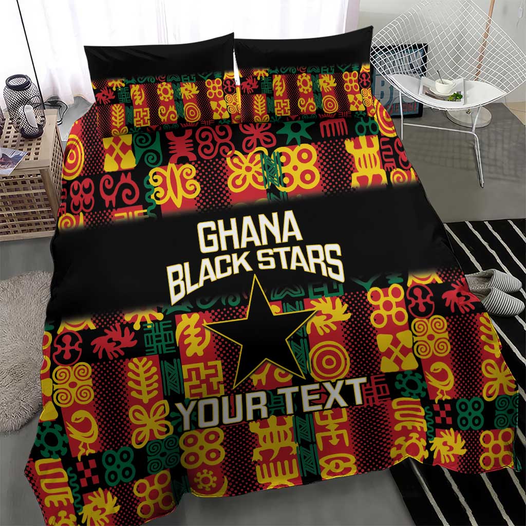 Custom Ghana Black Stars Bedding Set Adinkra Pattern - Football Style LT14
