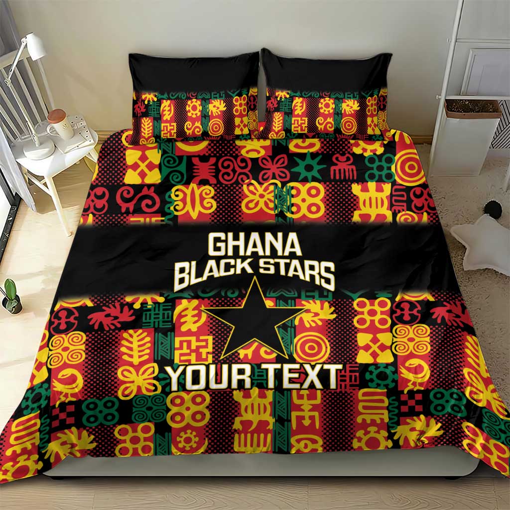 Custom Ghana Black Stars Bedding Set Adinkra Pattern - Football Style LT14
