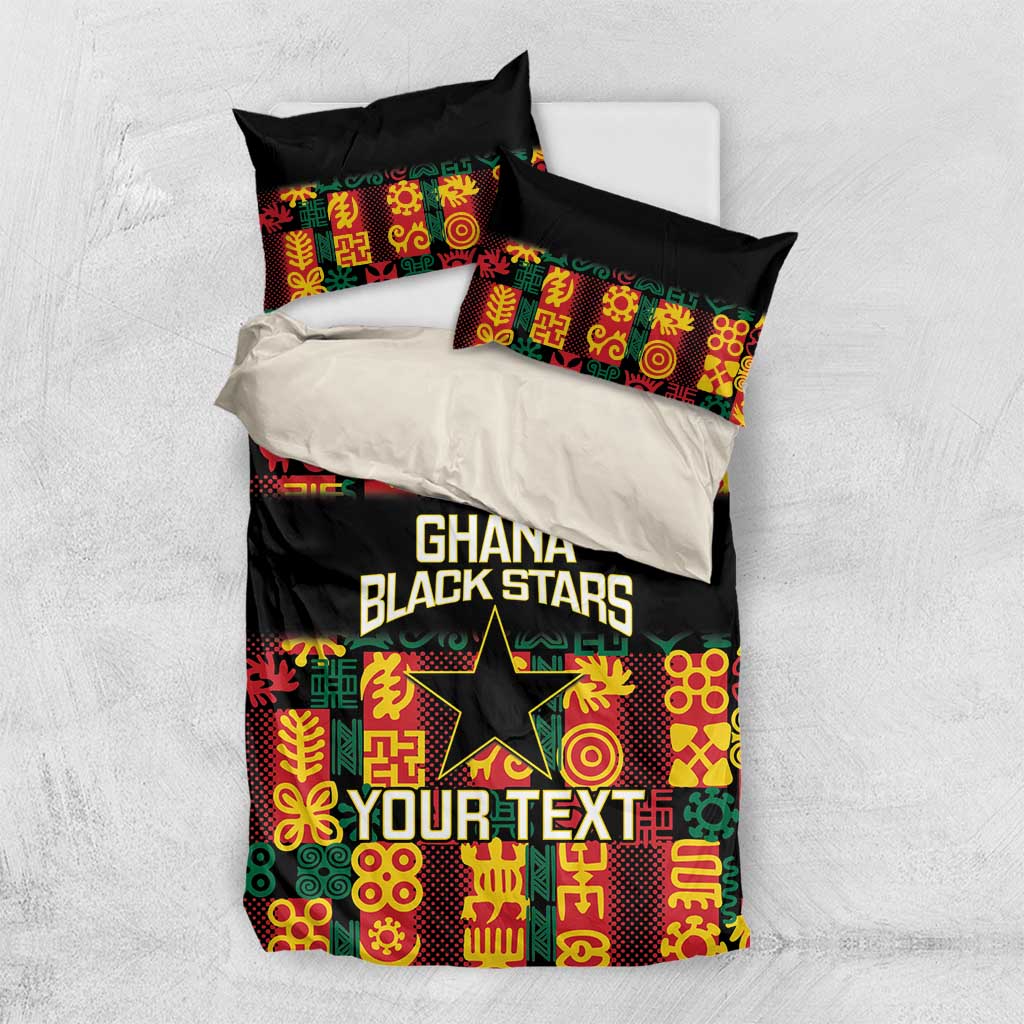 Custom Ghana Black Stars Bedding Set Adinkra Pattern - Football Style LT14