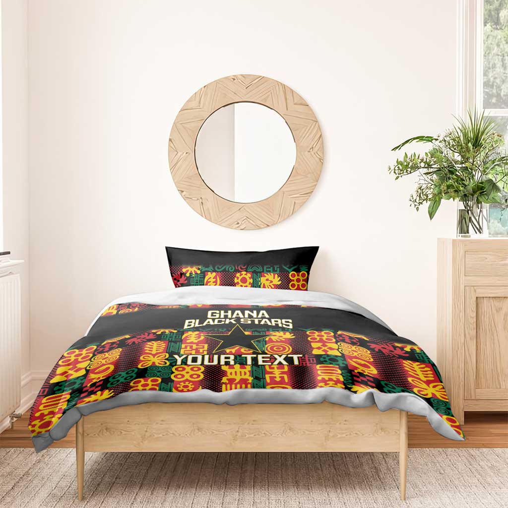 Custom Ghana Black Stars Bedding Set Adinkra Pattern - Football Style LT14