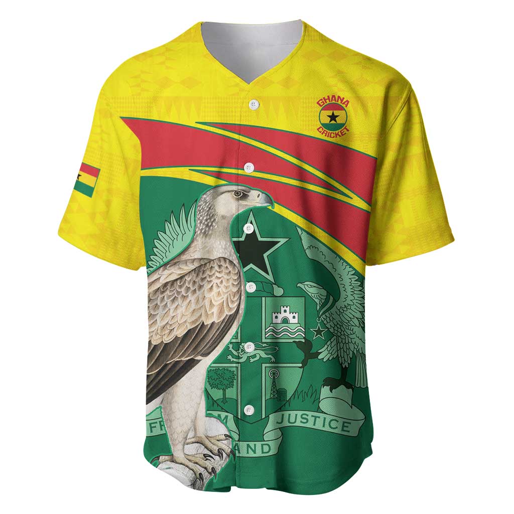 Custom Ghana Black Batters Baseball Jersey Ghanaian Tawny Eagle - Cricket Style LT14