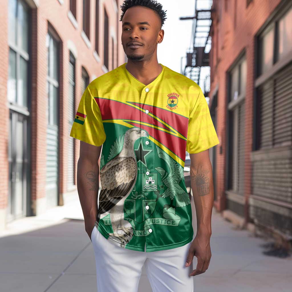 Custom Ghana Black Batters Baseball Jersey Ghanaian Tawny Eagle - Cricket Style LT14