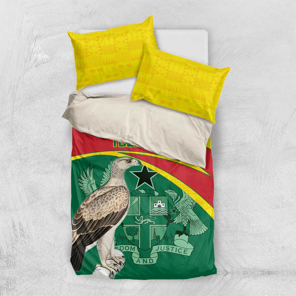 Custom Ghana Black Batters Bedding Set Ghanaian Tawny Eagle - Cricket Style LT14