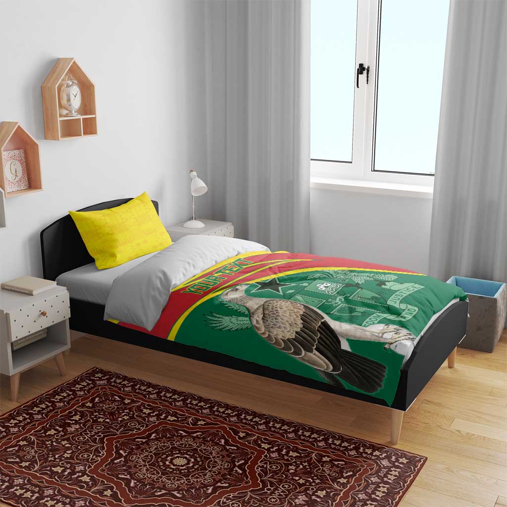 Custom Ghana Black Batters Bedding Set Ghanaian Tawny Eagle - Cricket Style LT14