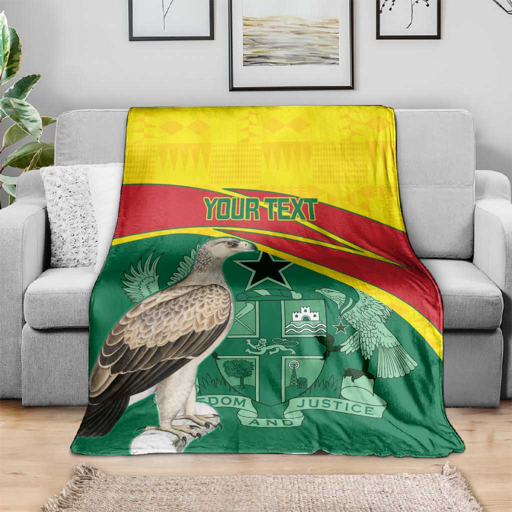 Custom Ghana Black Batters Blanket Ghanaian Tawny Eagle - Cricket Style LT14