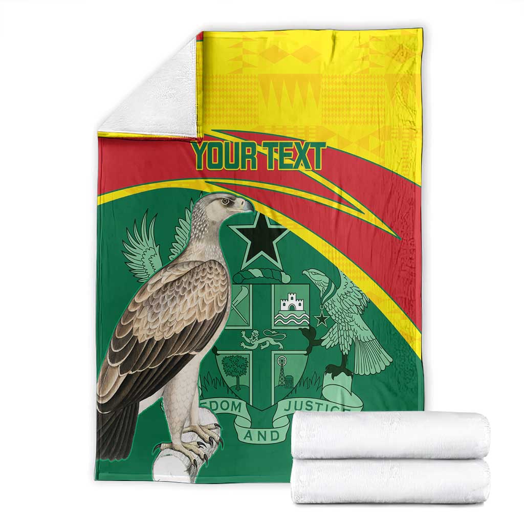 Custom Ghana Black Batters Blanket Ghanaian Tawny Eagle - Cricket Style LT14