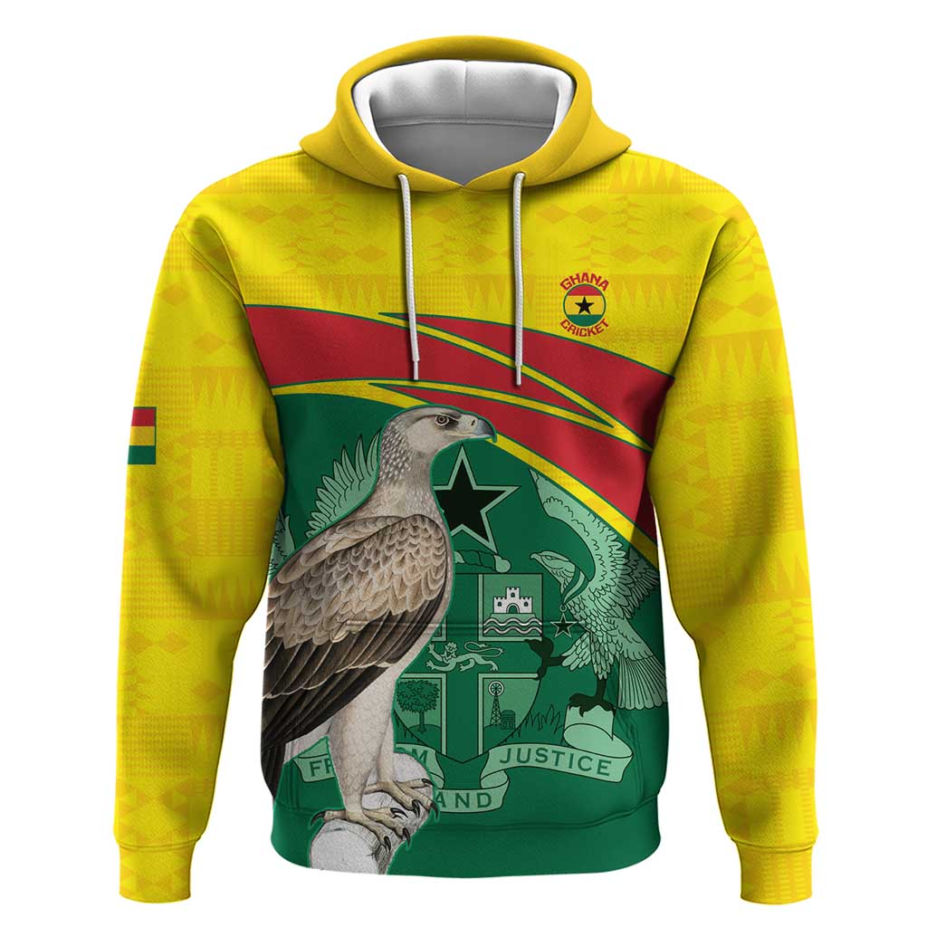 Custom Ghana Cricket Hoodie Go Ghanaian Tawny Eagle LT14