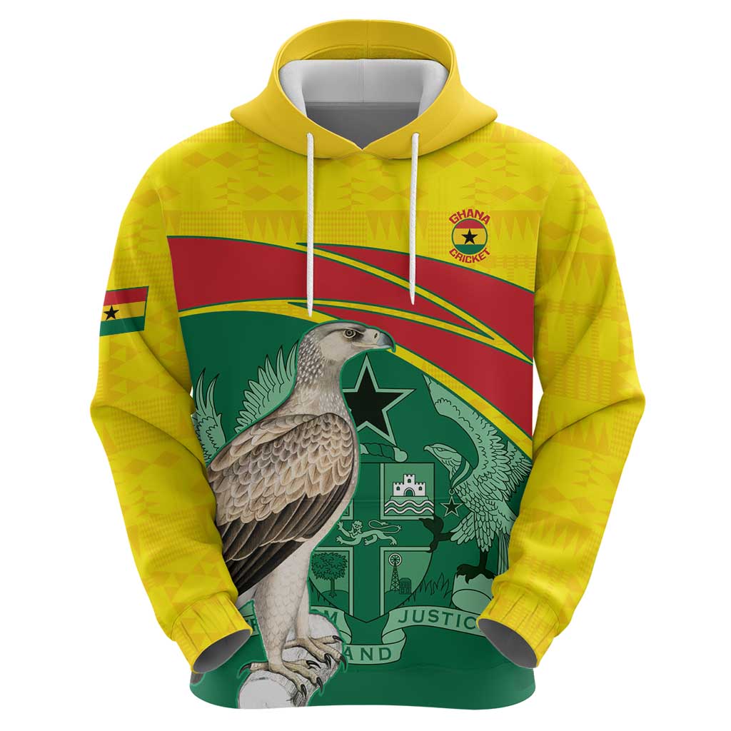 Custom Ghana Cricket Hoodie Go Ghanaian Tawny Eagle LT14