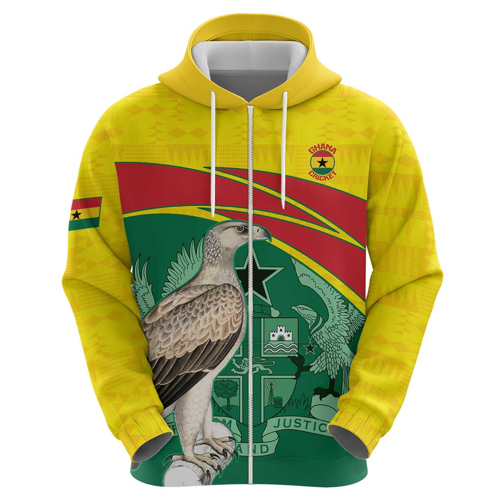 Custom Ghana Cricket Hoodie Go Ghanaian Tawny Eagle LT14
