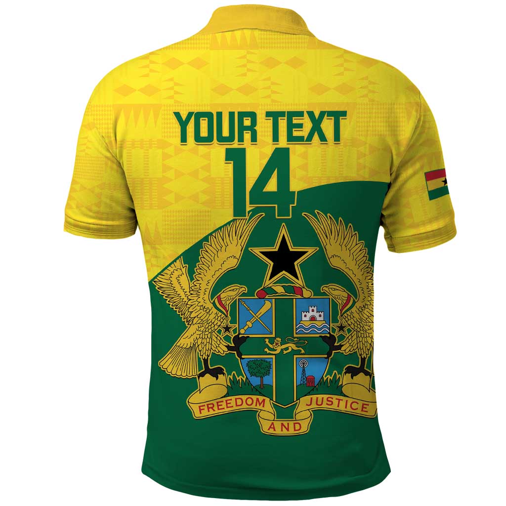 Custom Ghana Cricket Polo Shirt Go Ghanaian Tawny Eagle LT14