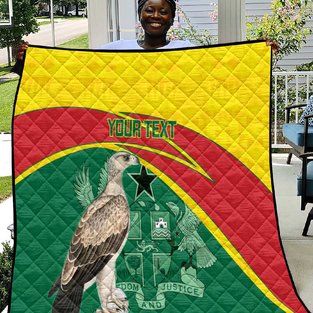 Custom Ghana Black Batters Quilt Ghanaian Tawny Eagle - Cricket Style LT14