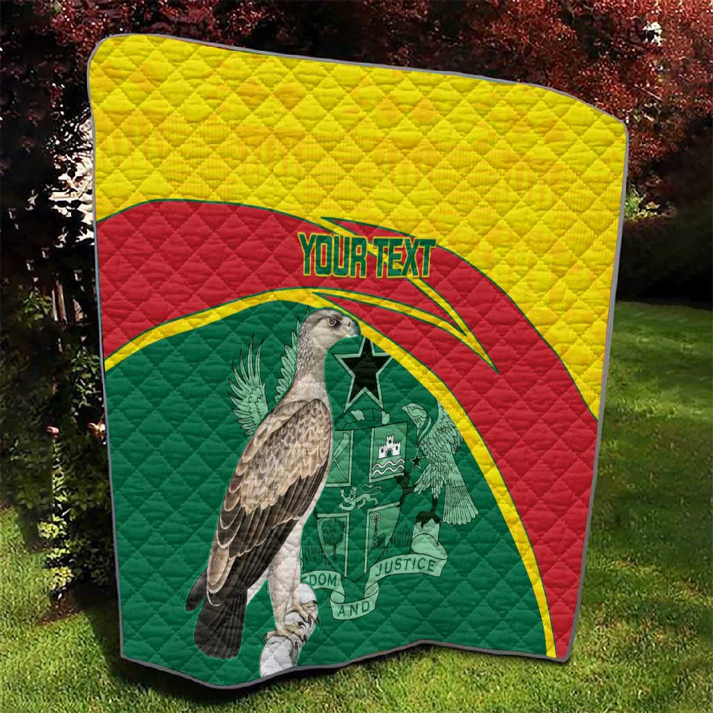 Custom Ghana Black Batters Quilt Ghanaian Tawny Eagle - Cricket Style LT14