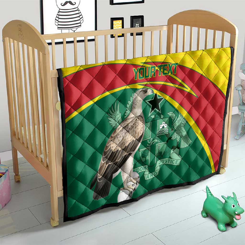 Custom Ghana Black Batters Quilt Ghanaian Tawny Eagle - Cricket Style LT14