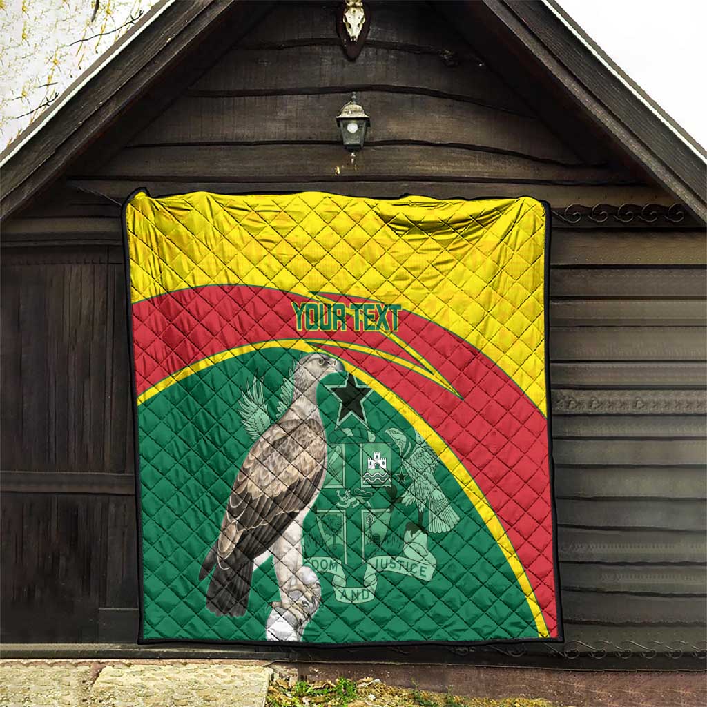 Custom Ghana Black Batters Quilt Ghanaian Tawny Eagle - Cricket Style LT14