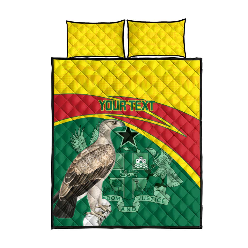 Custom Ghana Black Batters Quilt Bed Set Ghanaian Tawny Eagle - Cricket Style LT14