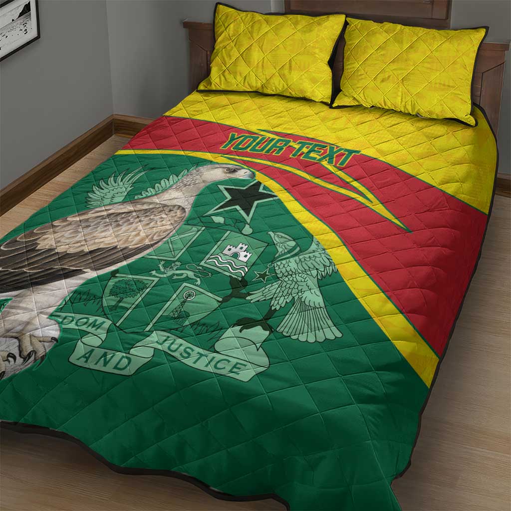 Custom Ghana Black Batters Quilt Bed Set Ghanaian Tawny Eagle - Cricket Style LT14