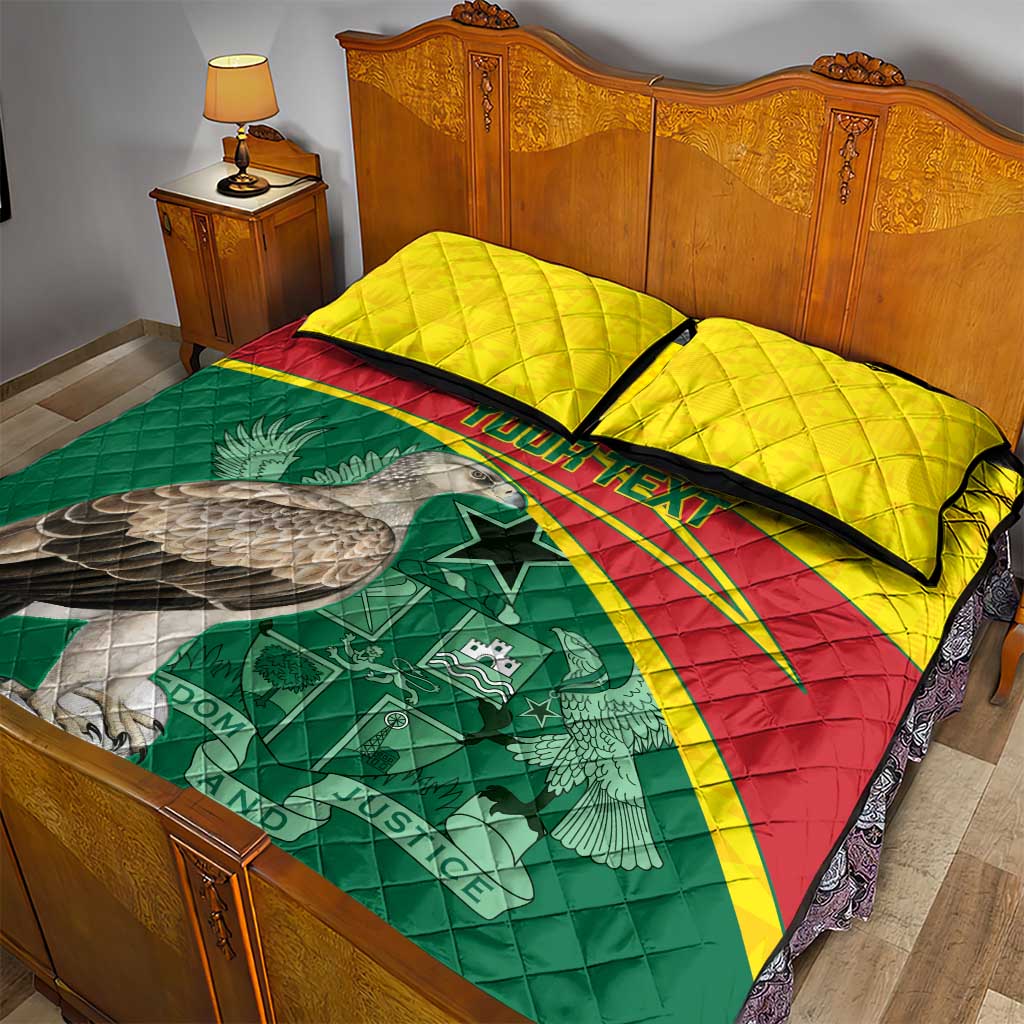 Custom Ghana Black Batters Quilt Bed Set Ghanaian Tawny Eagle - Cricket Style LT14