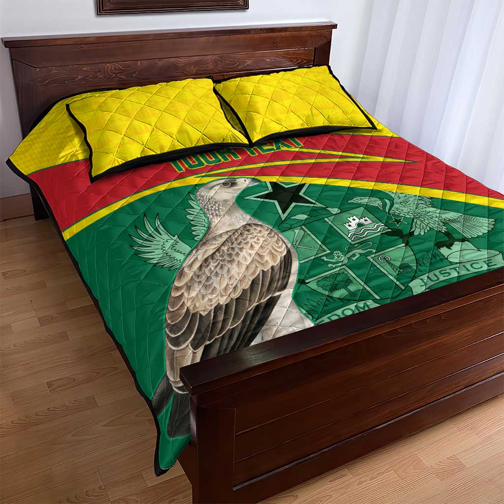 Custom Ghana Black Batters Quilt Bed Set Ghanaian Tawny Eagle - Cricket Style LT14