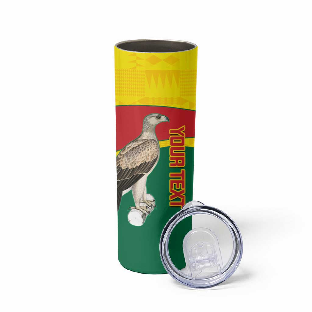 Custom Ghana Black Batters Skinny Tumbler Ghanaian Tawny Eagle - Cricket Style LT14