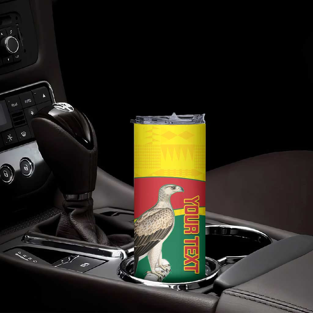 Custom Ghana Black Batters Skinny Tumbler Ghanaian Tawny Eagle - Cricket Style LT14