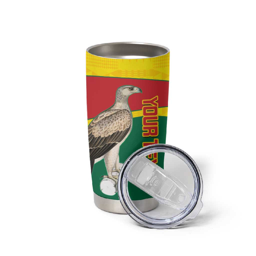 Custom Ghana Black Batters Tumbler Cup Ghanaian Tawny Eagle - Cricket Style LT14
