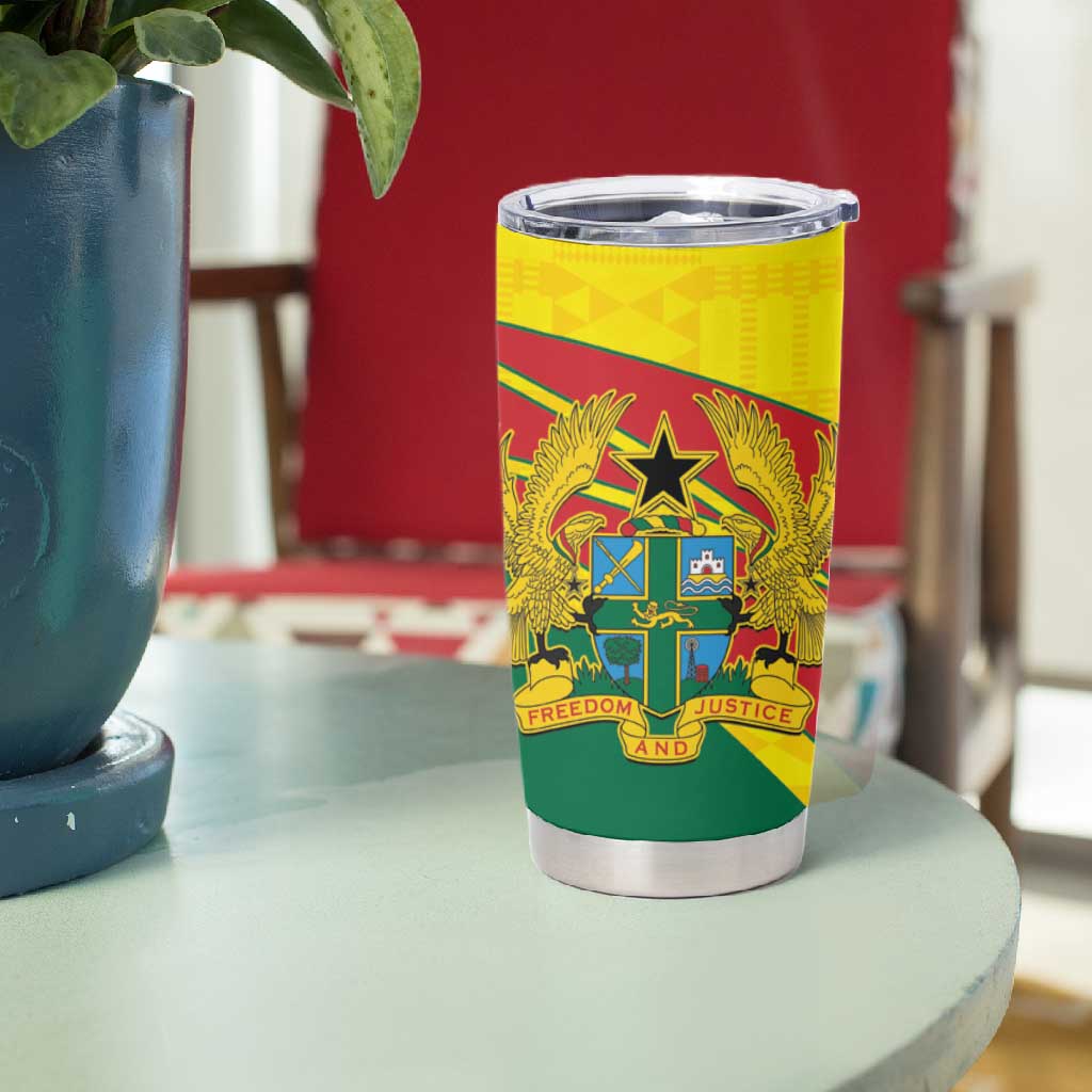 Custom Ghana Black Batters Tumbler Cup Ghanaian Tawny Eagle - Cricket Style LT14