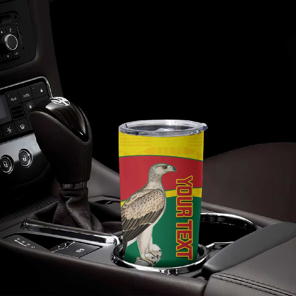 Custom Ghana Black Batters Tumbler Cup Ghanaian Tawny Eagle - Cricket Style LT14