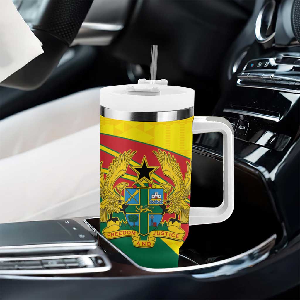 Custom Ghana Black Batters Tumbler With Handle Ghanaian Tawny Eagle - Cricket Style LT14