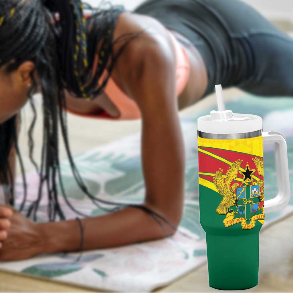 Custom Ghana Black Batters Tumbler With Handle Ghanaian Tawny Eagle - Cricket Style LT14
