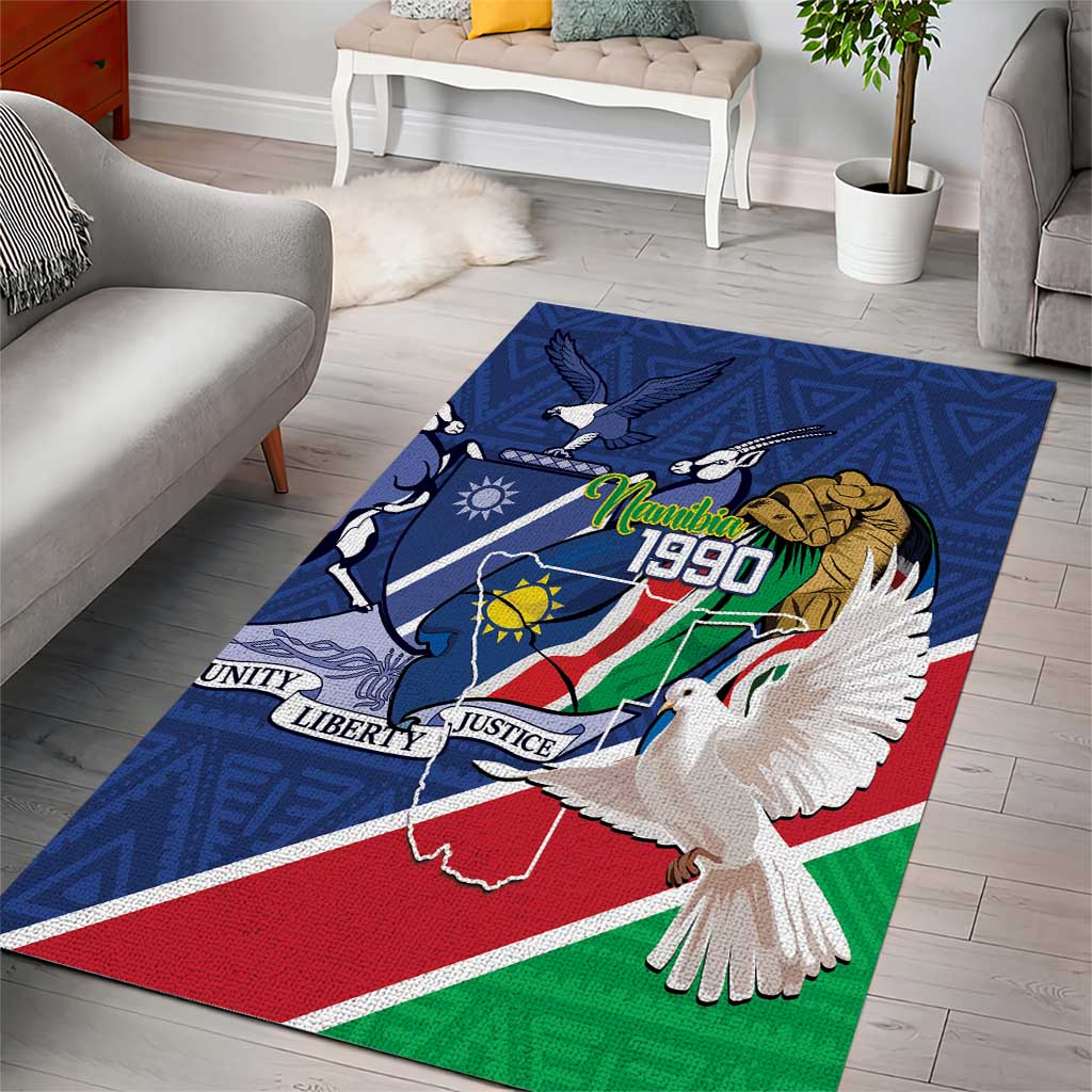 Afro Namibia Independence Day Area Rug Namibian 1990 African Pattern LT14