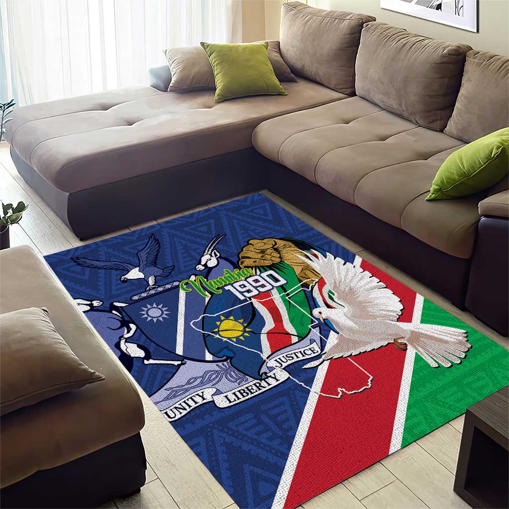Afro Namibia Independence Day Area Rug Namibian 1990 African Pattern LT14