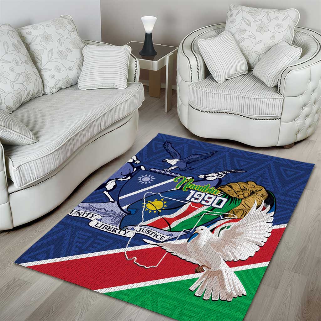 Afro Namibia Independence Day Area Rug Namibian 1990 African Pattern LT14