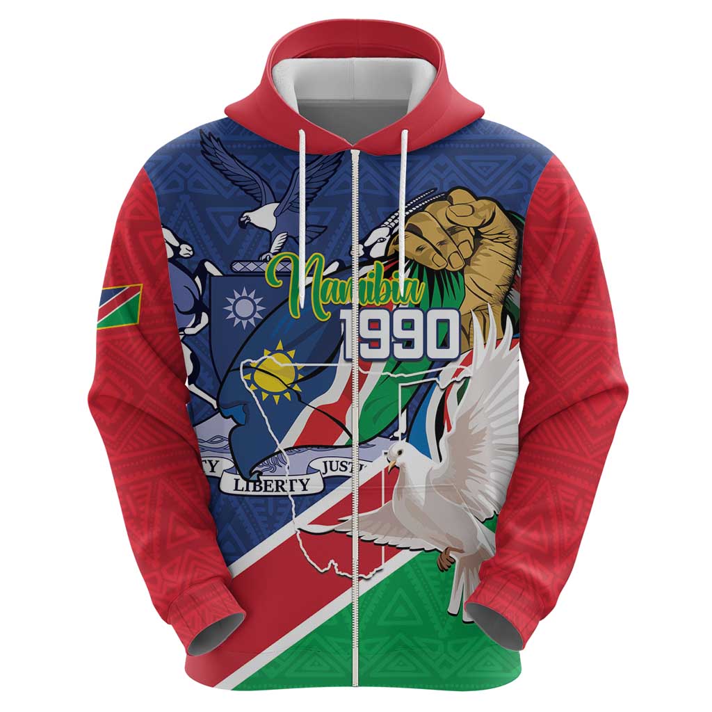 Namibia 1990 Hoodie Independence Anniversary African Pattern LT14