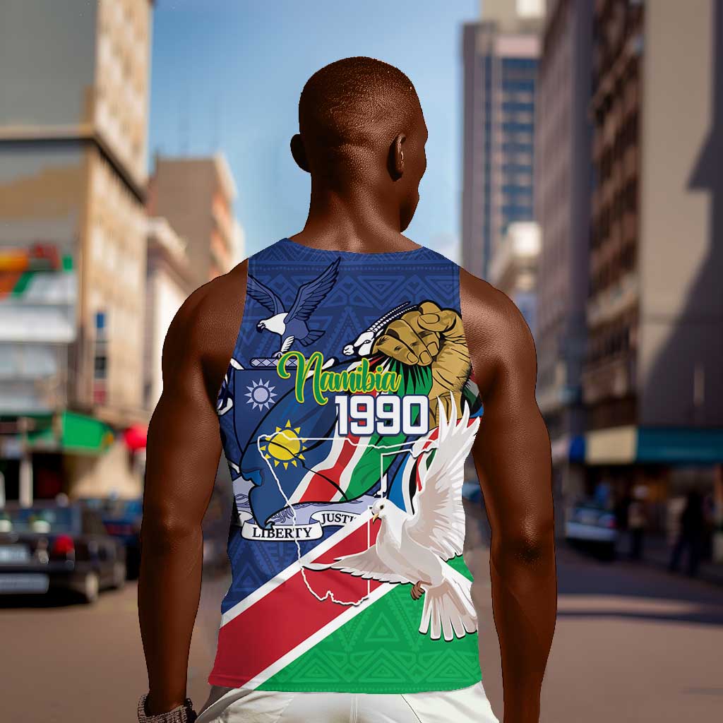 Afro Namibia Independence Day Men Tank Top Namibian 1990 African Pattern LT14