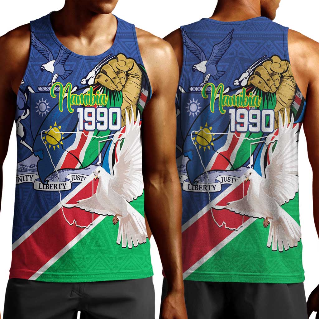 Afro Namibia Independence Day Men Tank Top Namibian 1990 African Pattern LT14