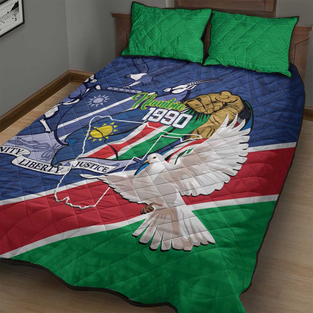Afro Namibia Independence Day Quilt Bed Set Namibian 1990 African Pattern LT14