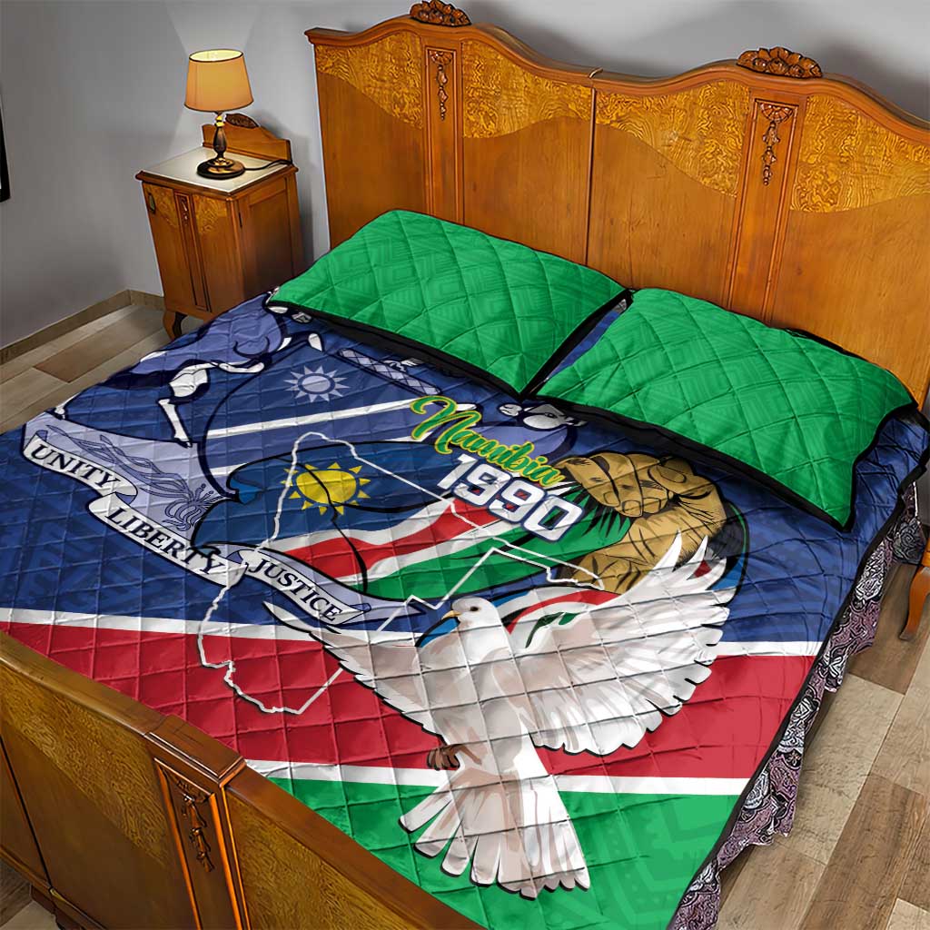 Afro Namibia Independence Day Quilt Bed Set Namibian 1990 African Pattern LT14