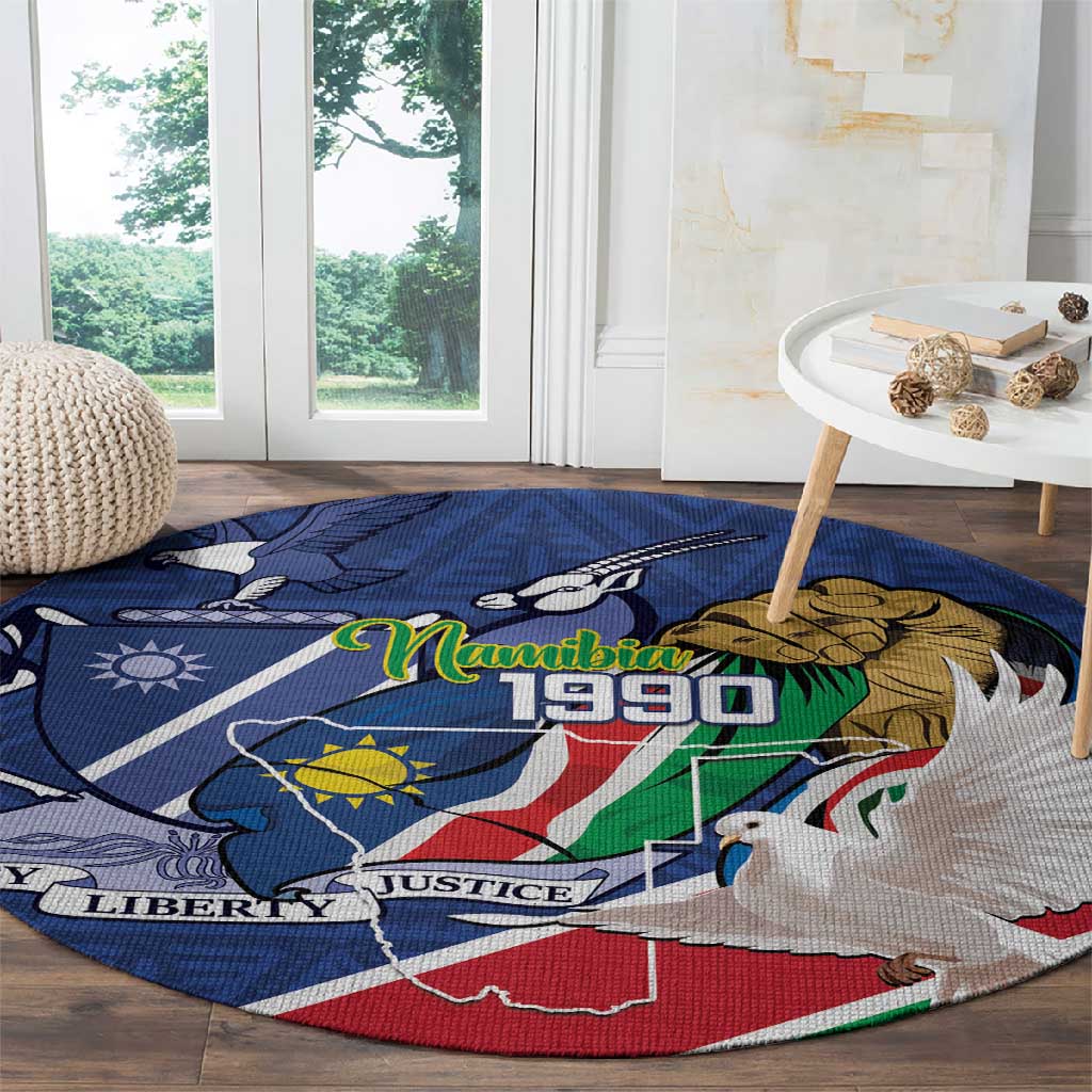 Afro Namibia Independence Day Round Carpet Namibian 1990 African Pattern LT14