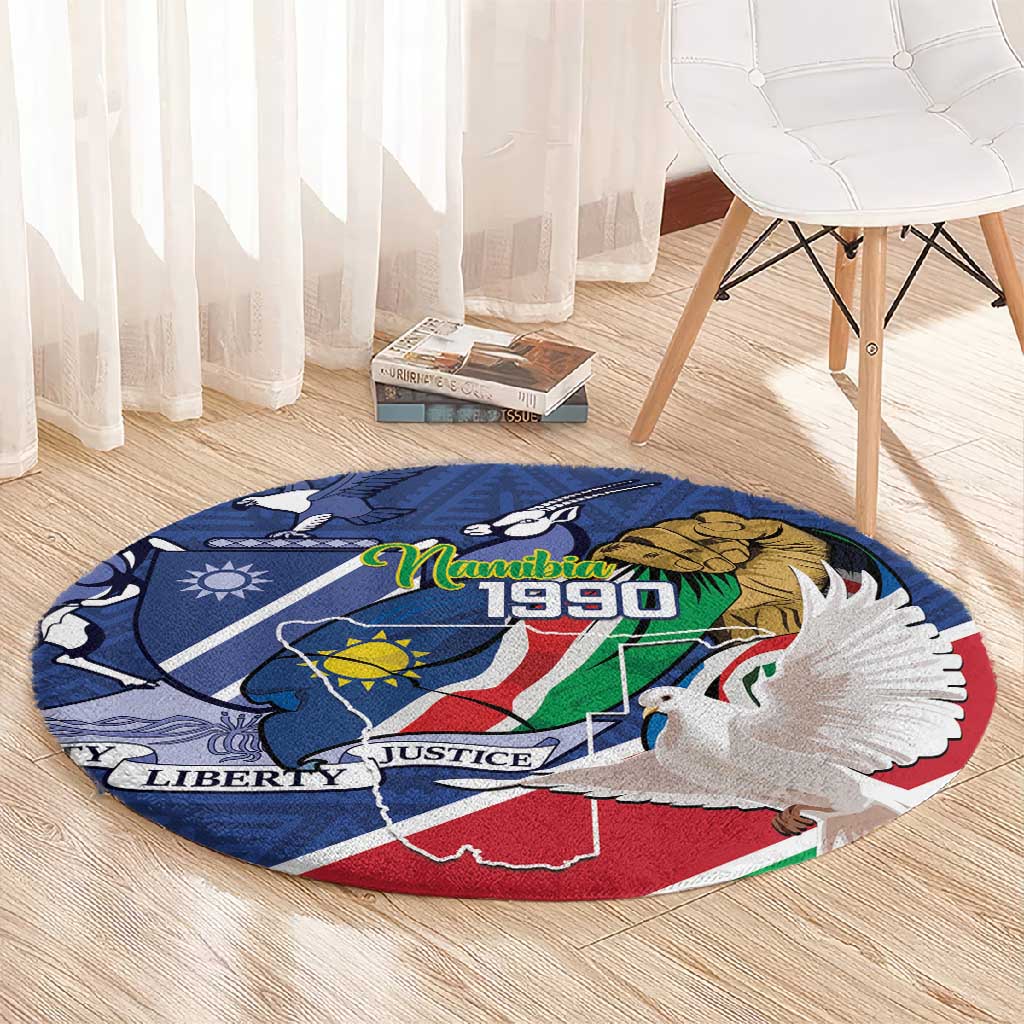 Afro Namibia Independence Day Round Carpet Namibian 1990 African Pattern LT14