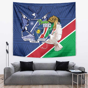 Afro Namibia Independence Day Tapestry Namibian 1990 African Pattern LT14
