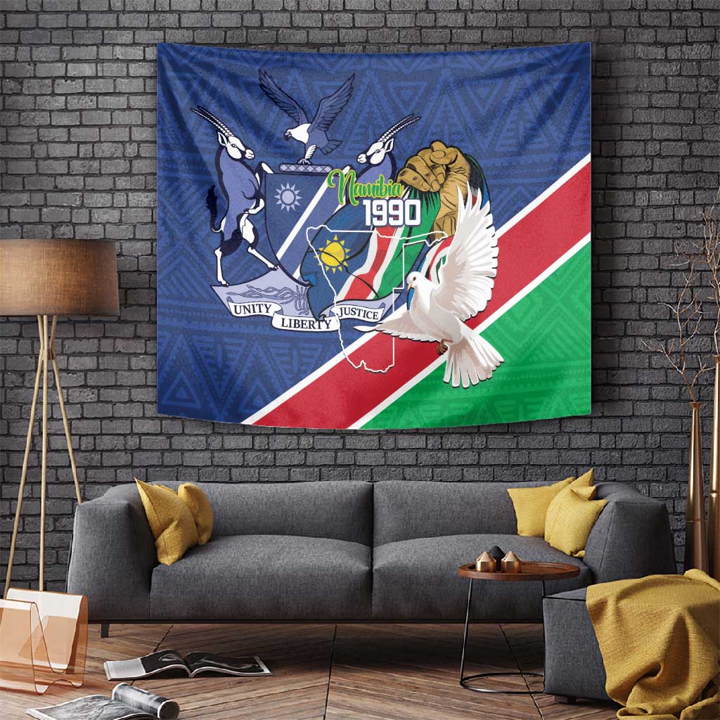 Afro Namibia Independence Day Tapestry Namibian 1990 African Pattern LT14