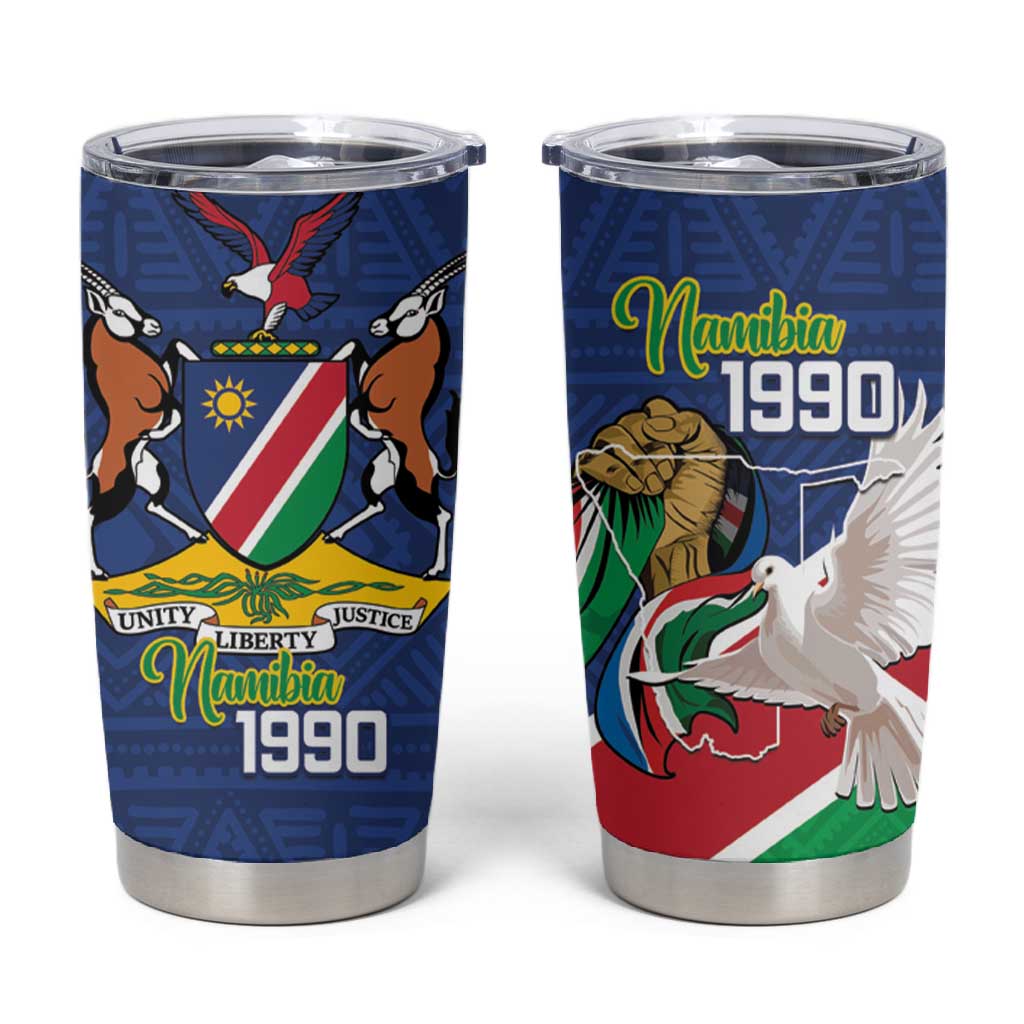 Afro Namibia Independence Day Tumbler Cup Namibian 1990 African Pattern LT14